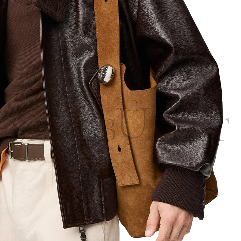 LOEWE LARGE PEBBLE BUCKET BAG IN SUEDE CALFSKIN BANBBBHX01 (33*28*28cm) LOEWE LARGE PEBBLE BUCKET BAG IN SUEDE CALFSKIN BANBBBHX01 (33*28*28cm)